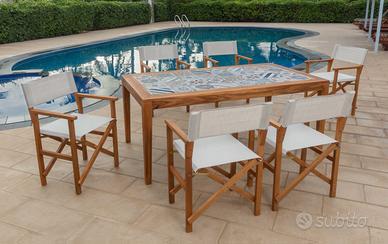 Tavolo e sedie da giardino Nuovi