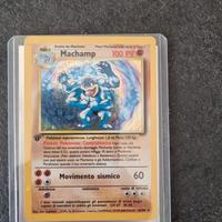 Carta pokemon machamp prima edizione