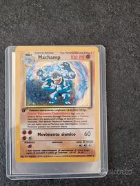 Carta pokemon machamp prima edizione