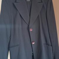 giacca pantalone cotone blu taglia 42