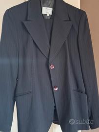 giacca pantalone cotone blu taglia 42