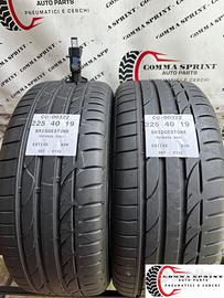 2 PNEUMATICI 225/40 R19 BRIDGESTONE ESTIVE 85%