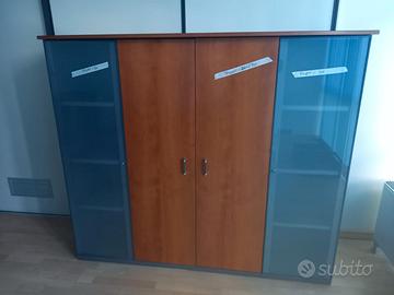 Scaffale legno-metallo H160,Lar47,lun185