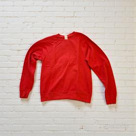 Felpa Fruit of the Loom rossa Alberolandia 