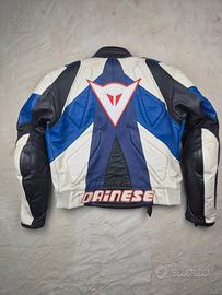 giacca moto Dainese TG 48 in pelle con protezioni 