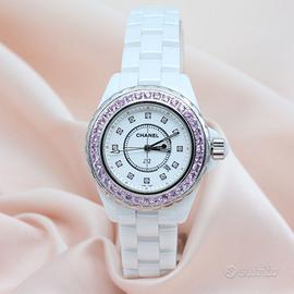 Chanel J12 34 ceramica e diamanti rosa