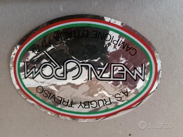 raro adesivo vintage metalcrom 