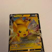Carta pockemon Pikachu v