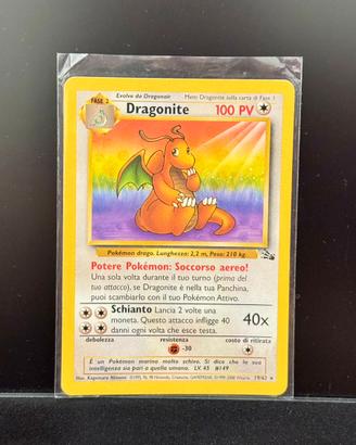 Dragonite 19/62 Fossil Pokémon Card