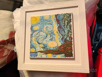 quadro notte stellata di van Gogh su piastrella