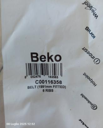 Cinghia asciugatrice 