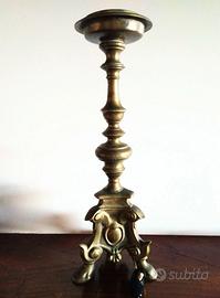 Lampada antica da tavolo bronzo alta cm.41