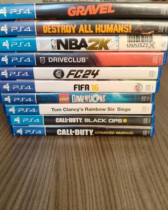Lotto dieci giochi PS4 (anche singolarmente)