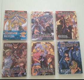 Star Comics AFLAME INFERNO dal numero 1 al numer