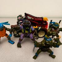 Set vintage tartarughe ninja+ furgone lanciareti