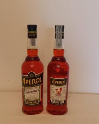 coppia bottiglie vintage  "Aperol anno 1996"