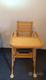 Seggiolone Di Legno Per Bambini