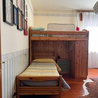 Letto a castello, con letto scorrevole