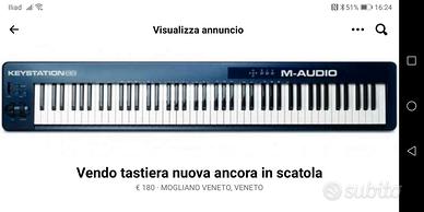 Tastiera keystation 88 tasti nuova mai usata