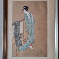 Stampa xilografica giapponese di pregio