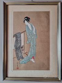 Stampa xilografica giapponese di pregio