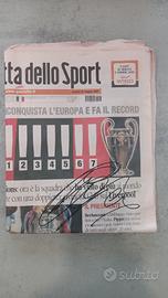 Gazzetta dello sport
24/5/07 - autografo di