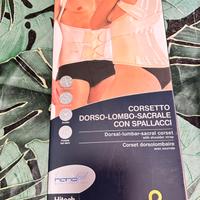 Corsetto dorso lombo sacrale con spallacci XL
