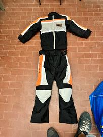 Giacca e pantaloni moto per bambini