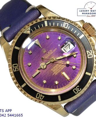 ROLEX Submariner Date 1680/8 purple yellow gold