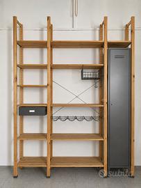Sistema ikea ivar con armadietto e cassetto