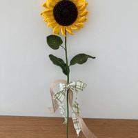 Il girasole lavorazione uncinetto a mano