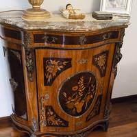 Credenza in massello con top di marmo