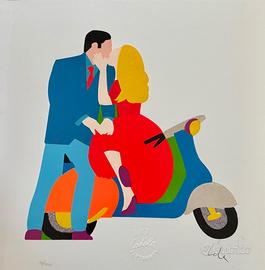 Marco Lodola - Amoue à Deux - Serigrafia