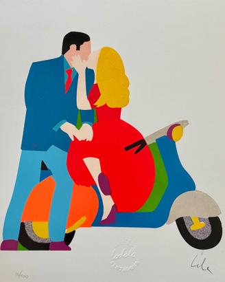 Marco Lodola - Amoue à Deux - Serigrafia