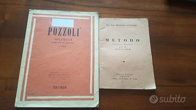 Musica spartiti Pozzoli  per solfeggio e divisione