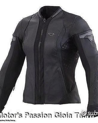 MACNA Giacca Moto Pelle Cyenna Donna Nera 180
