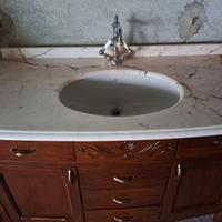 Accessori  Bagno legno Marmo Rosa