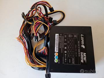 alimentatore 500 watt + 2 ventole 140
