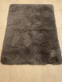 Tappeto shaggy grigio 160x120 cm