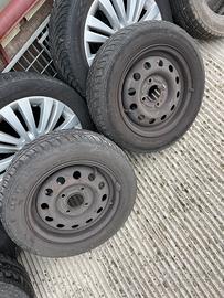 2 cerchi piu 2 gomme brillantis 165/55r13