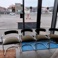 Suite of 4 chairs by Renato Zevi for Roche Bobois