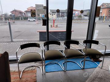 Suite of 4 chairs by Renato Zevi for Roche Bobois