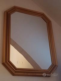 specchio tipo foglia oro