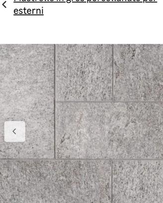 Piastrelle Ceramica da Esterno Grigie 20x40 Nuove