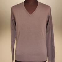 Maglione Kangra Grigio scollo V in cashmere e lana