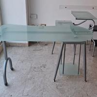 Scrivania in cristallo 