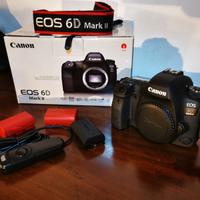 Canon 6D mark II - 3 batterie + cavo scatto remoto