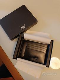 Portacarte Montblanc in pelle nera - nuovo