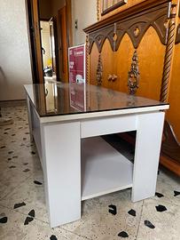 Tavolino da salotto con vano contenitore