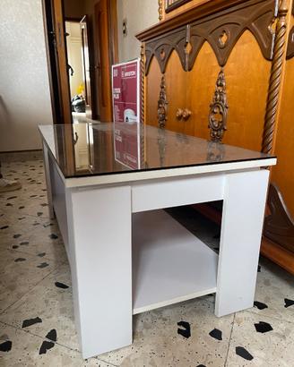 Tavolino da salotto con vano contenitore